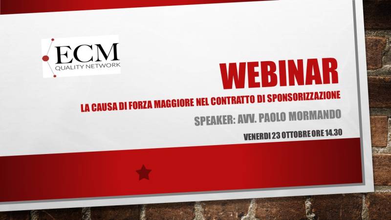 La causa di forza maggiore nel contratto di sponsorizzazione